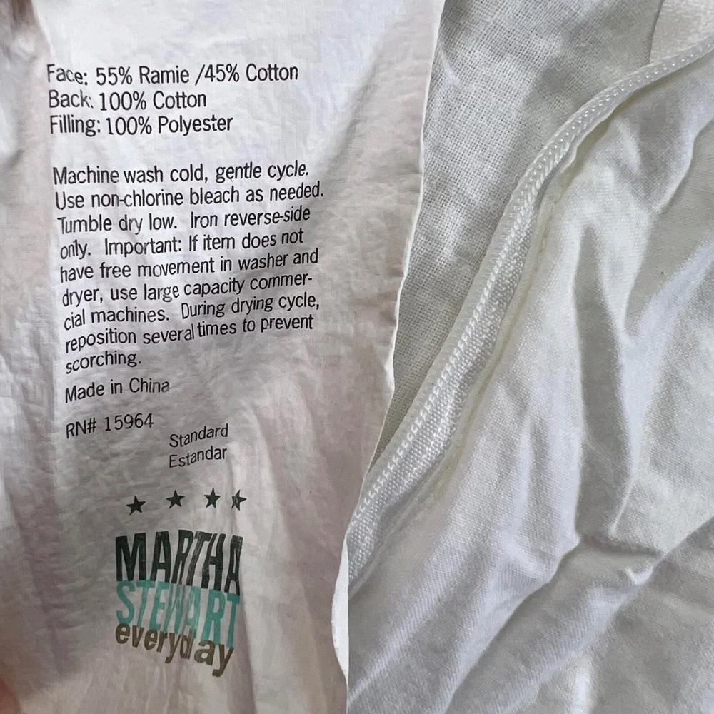 Martha Stewart Everyday one shams